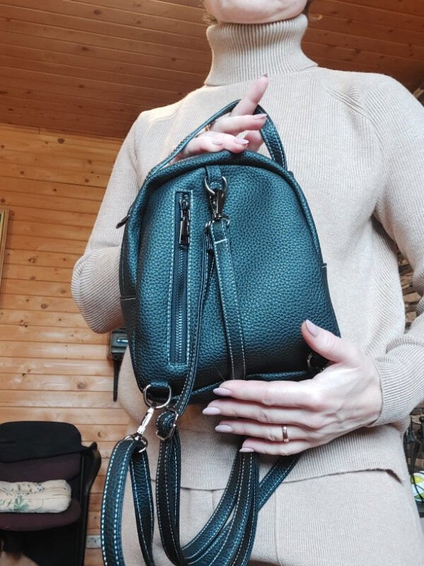 Petit Sac A Dos Femme Simili Cuir Vert