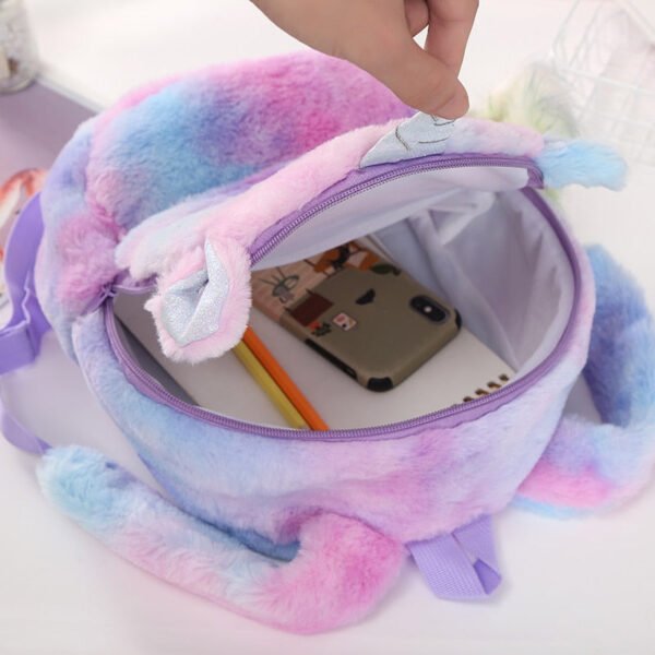 Sac A Dos Enfant Licorne En Peluche 2