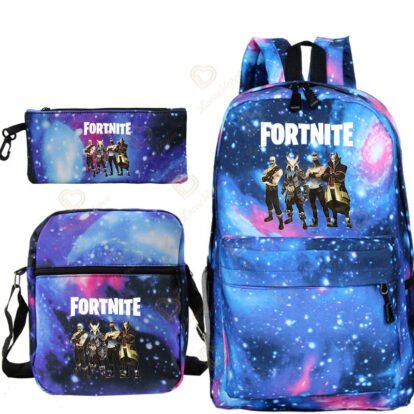 Sac A Dos Fortnite Galaxie Bleu 3 Pieces