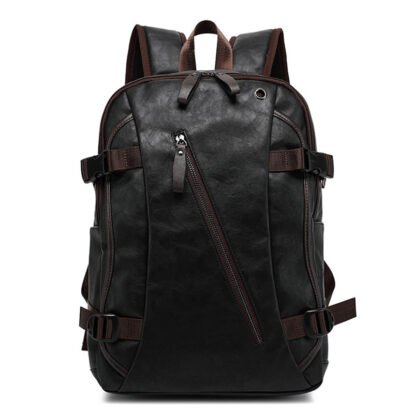 Sac A Dos Homme Faux Cuir Noir