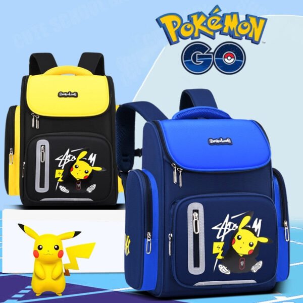 Sac A Dos Imprime Pikachu Noir Et Jaune