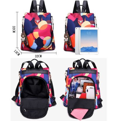 Sac A Dos Laptop Femme Motif Oiseaux