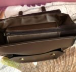 Sac A Dos Noir Simili Cuir Forme Cartable