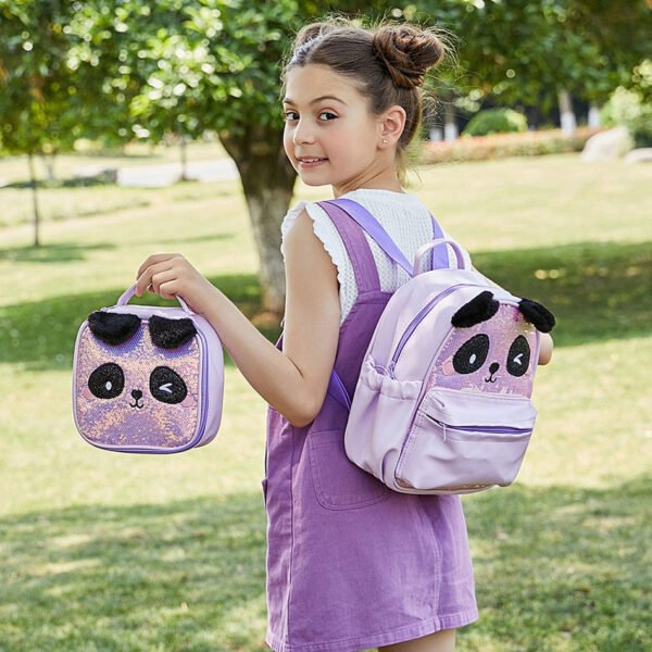 Sac A Dos Panda Rose Ecole Pour Fille