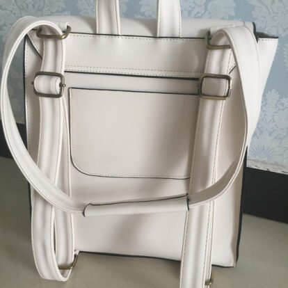 Sac A Dos Pu Vintage Blanc