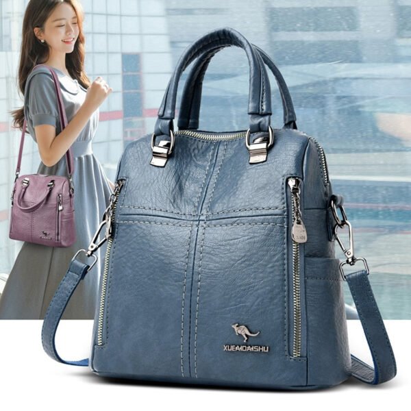 Sac A Dos Simili Cuir Pour Femme Avec Bandouliere