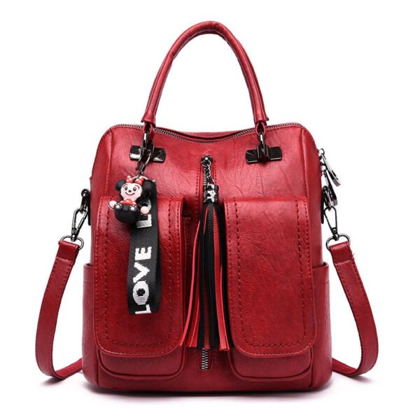 Sac A Dos Simili Cuir Zippe Femme