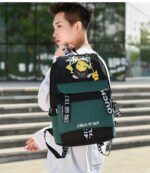 Sac A Dos Vert Et Noir Pikachu