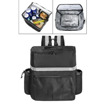 Sac dos isotherme r utilisable avec porte gobelets lat raux livraison de nourriture fra che coul